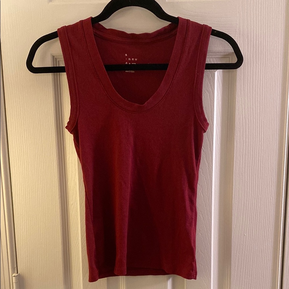 A New Day Women's Red Sleeveless Top